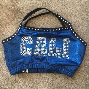 GK blinged Cali sports bra